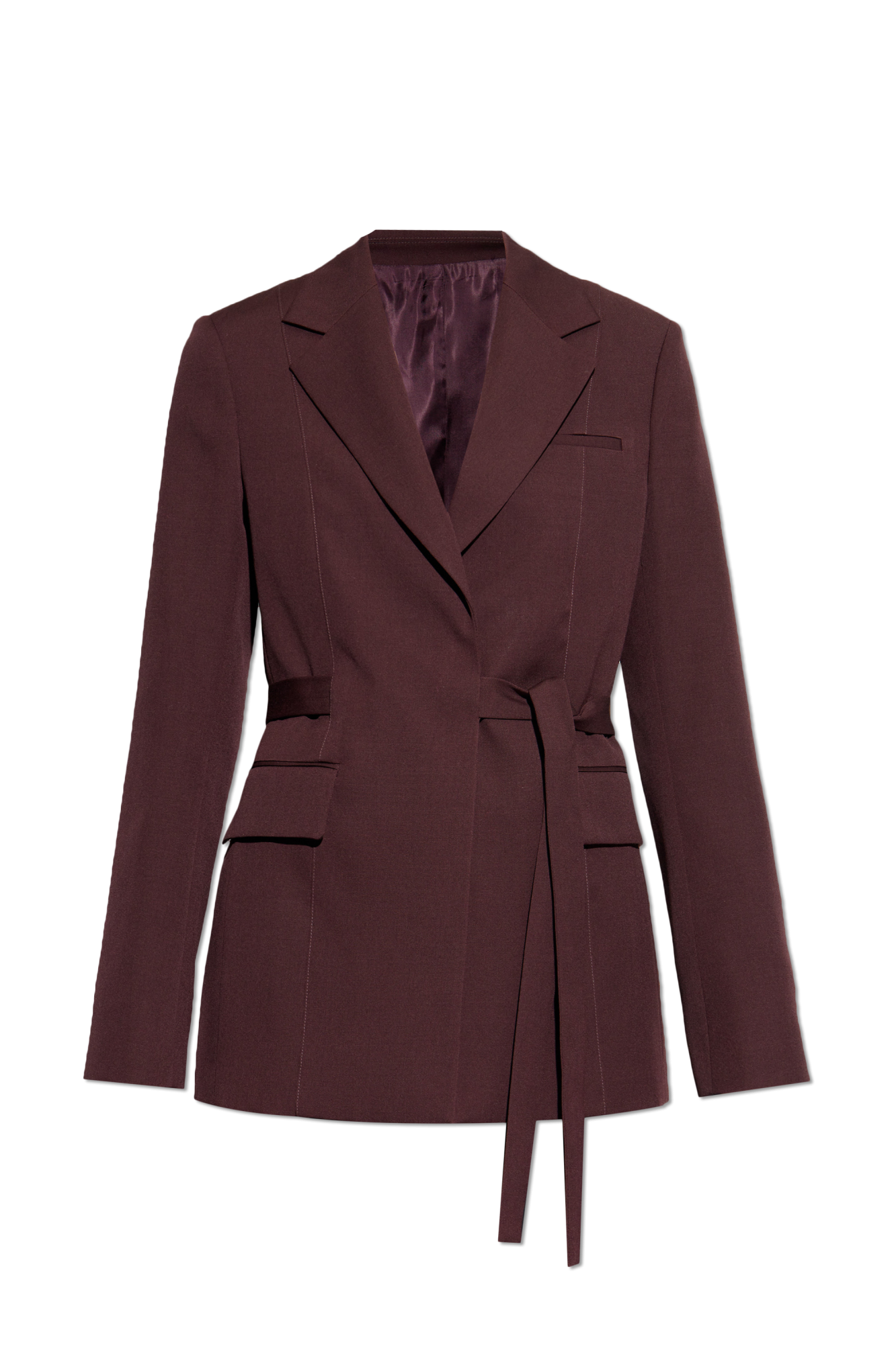 スーツ LANVIN Women Jackets RWJA00094885P23 401 GREEN Wool Trench Coat | Lanvin